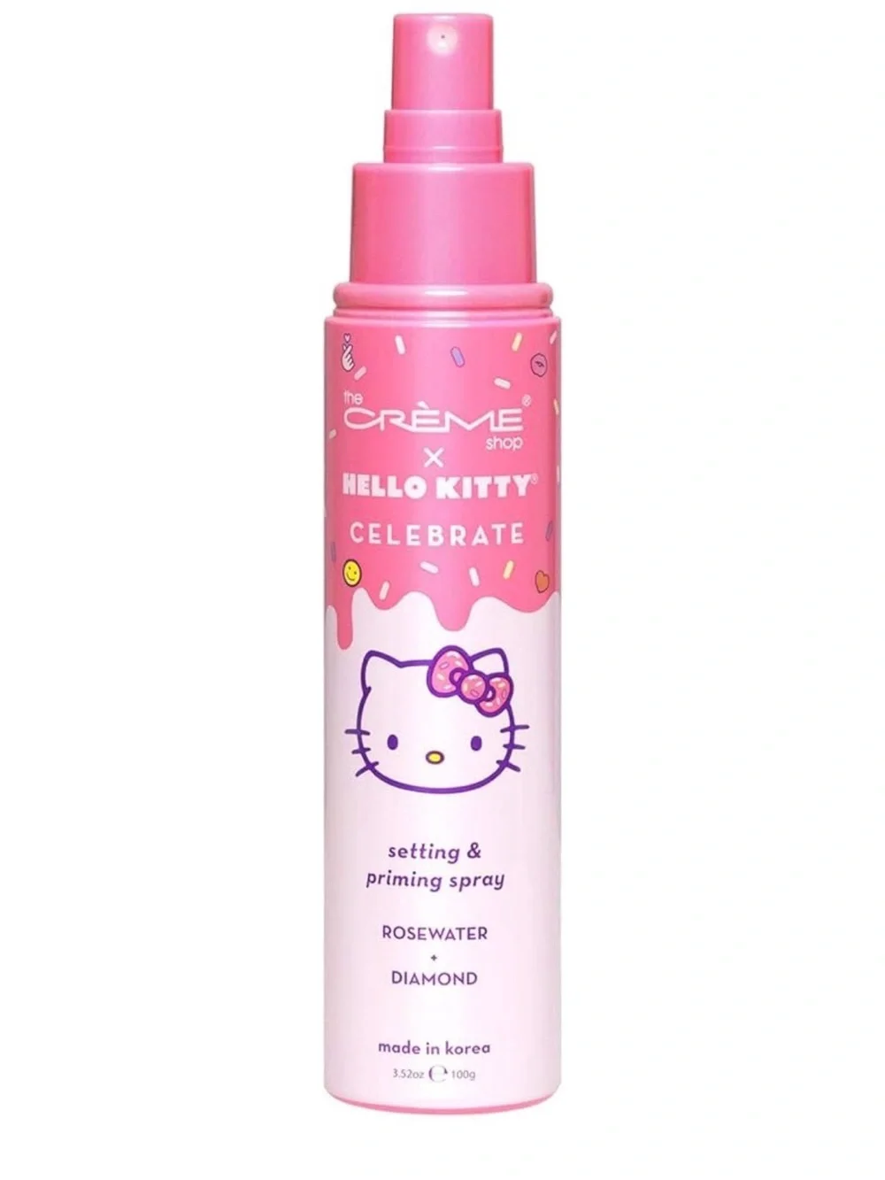The Crème Shop x Hello Kitty Celebrate Setting & Priming Spray Rosewater 3.52 oz